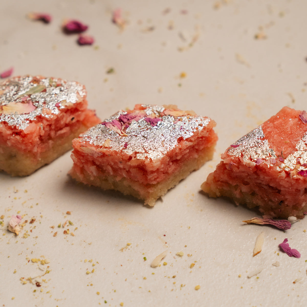 Rose Kaju Katli