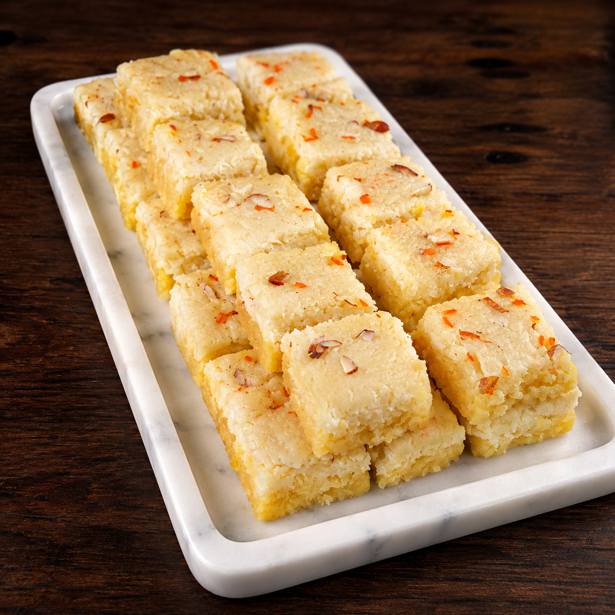 Coconut Safran Barfi