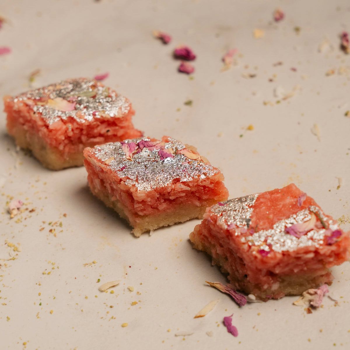 Rose Kaju Katli